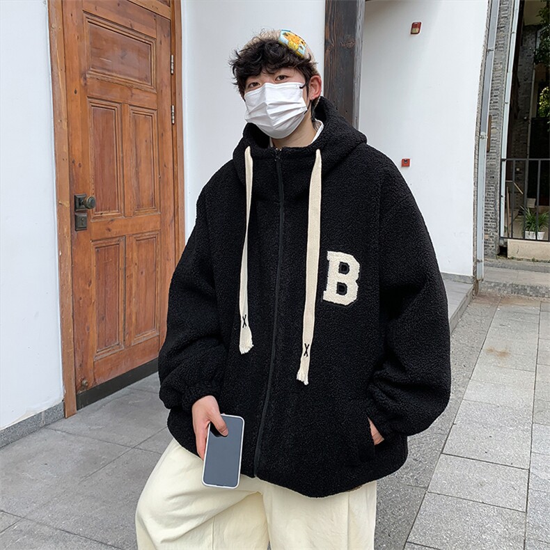 2024冬季羊羔毛加厚情侣棉衣男外套227-2*MY701*P98控128,男装棉衣,星座227-2