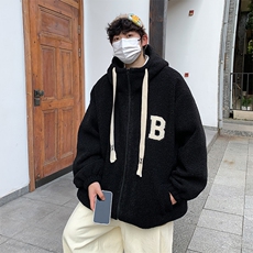 2024冬季羊羔毛加厚情侣棉衣男外套227-2*MY701*P98控128，男装棉衣，星座227-2