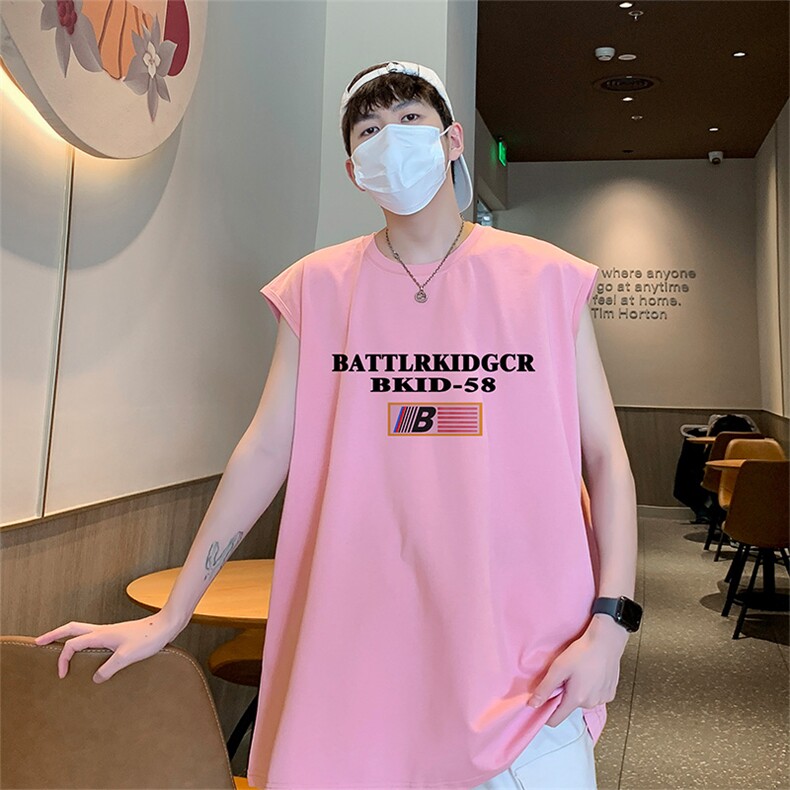 已注册得物直播抖音品质纯棉250克重磅男无袖背心T恤T559P28控39,男装背心/马甲,电商C408(原B339-1)