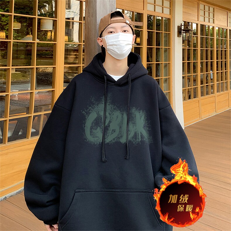 500克重磅秋冬美式加绒加厚卫衣外套DL1577常规特P35加绒特40,男装卫衣,电商A486