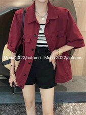 彩色牛仔小外套，其它，肆尔