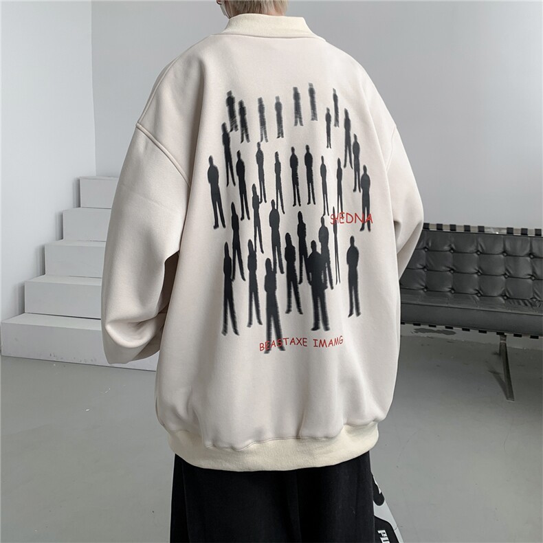 24春秋款美式撞色320G华棉飞行棒球服男女夹克外套XJ273-P70控98,男装卫衣,电商B370