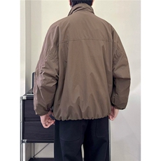 男装冬季加厚棉服美式休闲结构剪裁蝙蝠袖立领夹克宽松外套男，男装夹克，星座506A