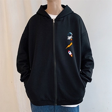 KS21165-P38加绒P43连帽开衫卫衣男运动外套大码班服，男装卫衣，电商A040