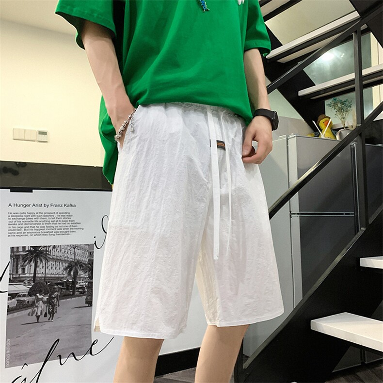 K3608-P30夏季新款宽松冰丝透气潮流情侣男女休闲百搭短裤,男装休闲裤,电商A009A（原A058A）