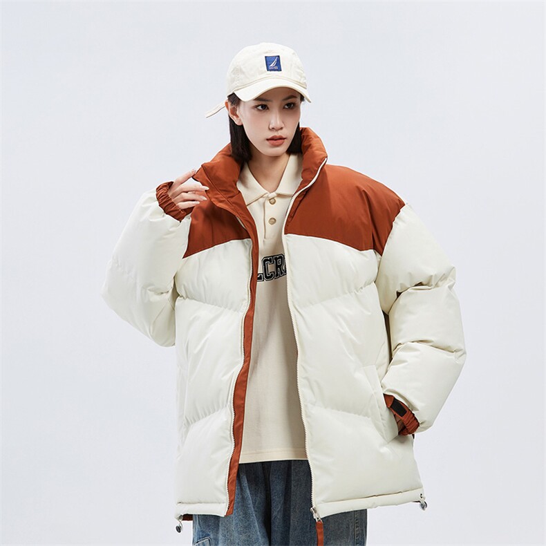 潮牌无影墙新款拼色立领棉服潮流保暖棉衣M071-P85控118,男装棉衣,星座717
