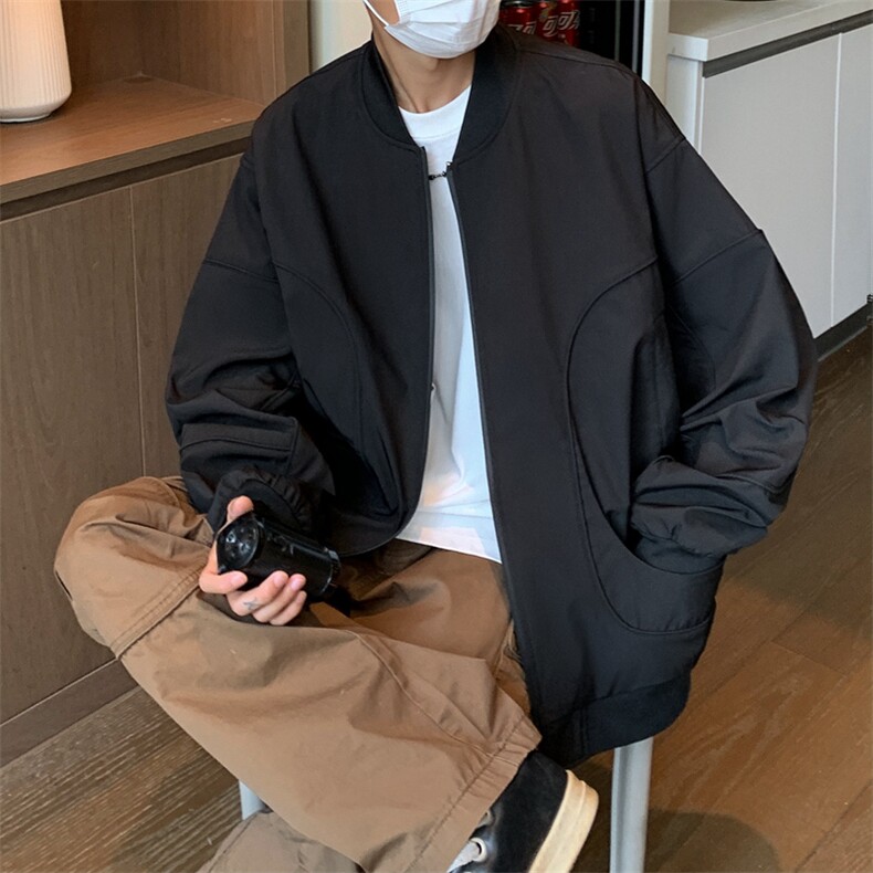网红风大码防水棒球领冲锋衣飞行服光版二开a406jk1218特p73,男装夹克,星座309（原A406）