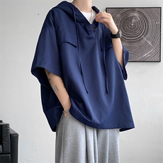 现货港风短袖T恤休闲宽松高品质新款百搭DSA059-1002-P38控58，男装T恤，电商A059