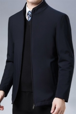 V3637钱塘2020-3新款商务休闲简约冬季厚款中年男士夹克外套P125，男装夹克，钱塘207-3