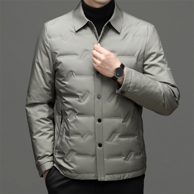 CH22050钱塘2020-2冬季新款商务休闲简约中年男士羽绒服P175,男装羽绒服,钱塘207-2