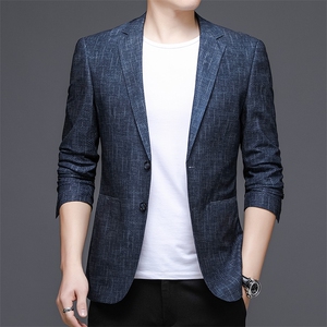 X2263钱塘2020-2新款时尚休闲男装西服修身百搭薄款单西外套P137图片