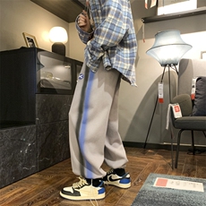 2024春新款元素撞色喷绘宽松抽绳束脚休闲运动裤KZ09-P48控68，男装休闲裤，星座914-3
