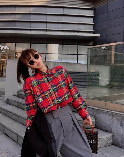 2021年春季格子衬衫新品，女装衬衫，尚映