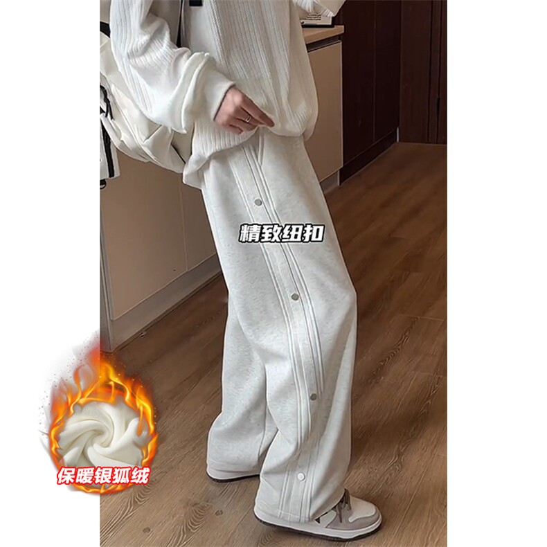 薄款改加绒特批P37无差价冬抖音保暖大码阔腿裤男K1979J加绒,男装休闲裤,电商A001-1