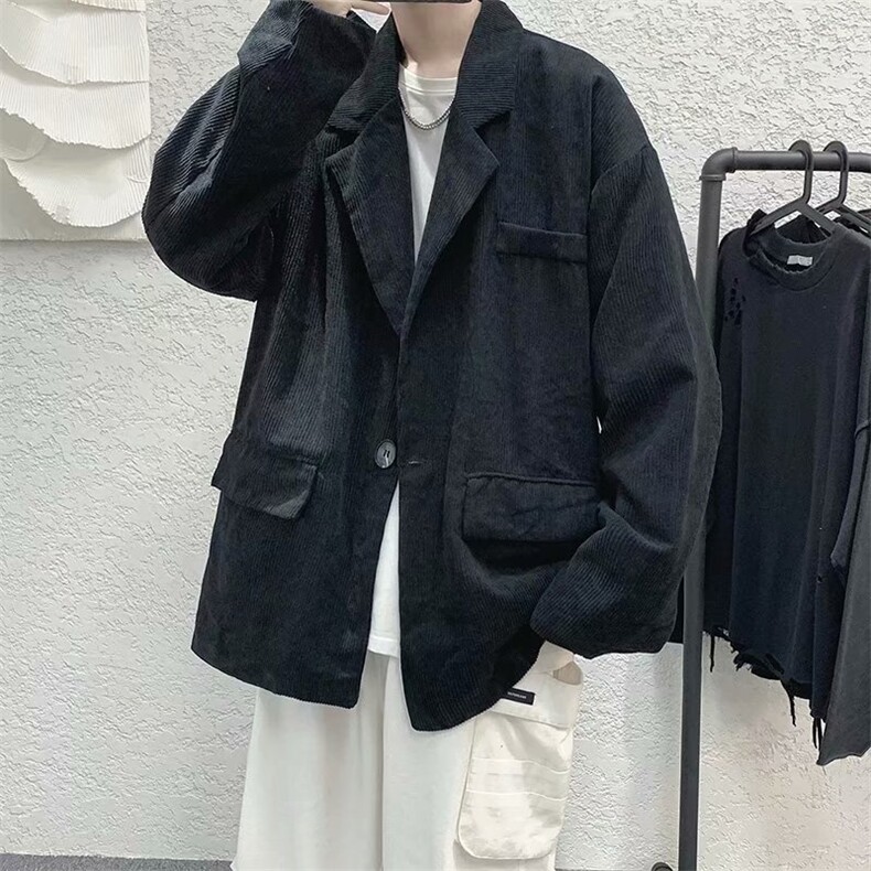 复古港风灯芯绒小西装外套男秋季休闲外套RW01P55,男装西服,星座1116-2