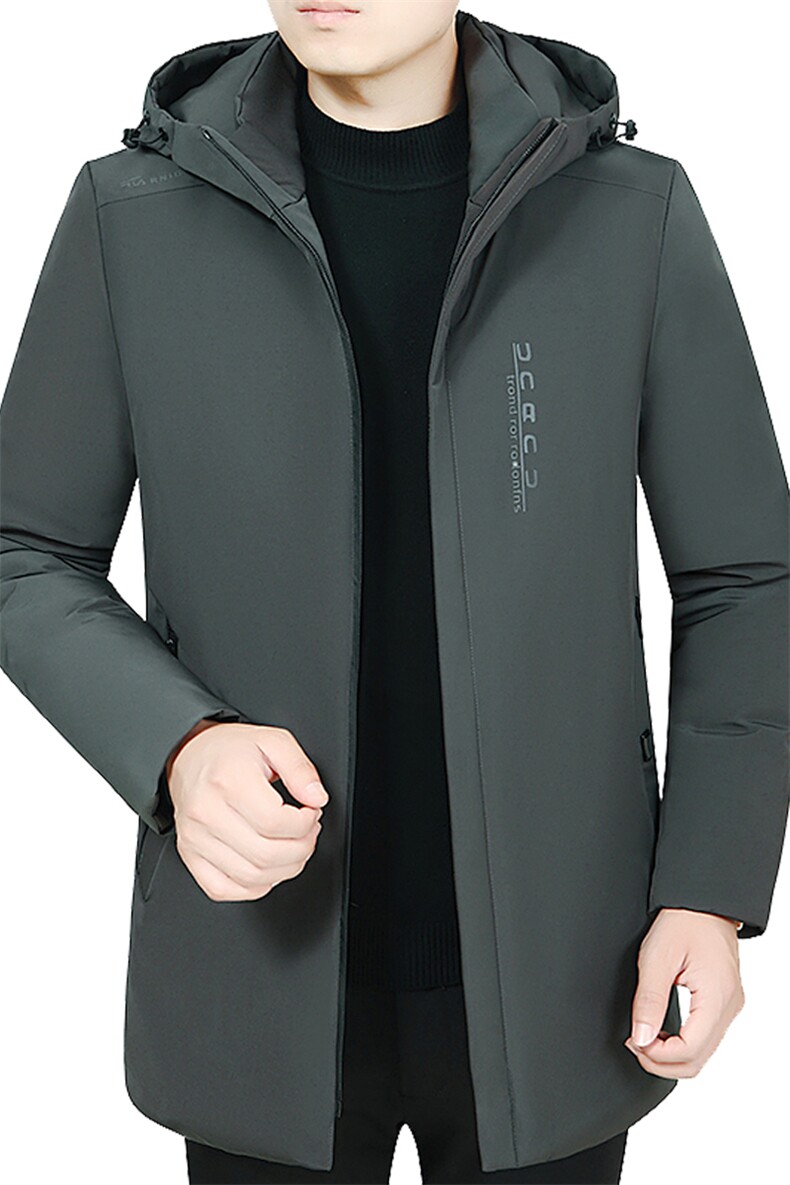 冬季棉衣中长款加厚棉袄中年男装厚款保暖连帽棉服爸爸冬装外套,男装棉衣,电商B212（原钱塘6029）