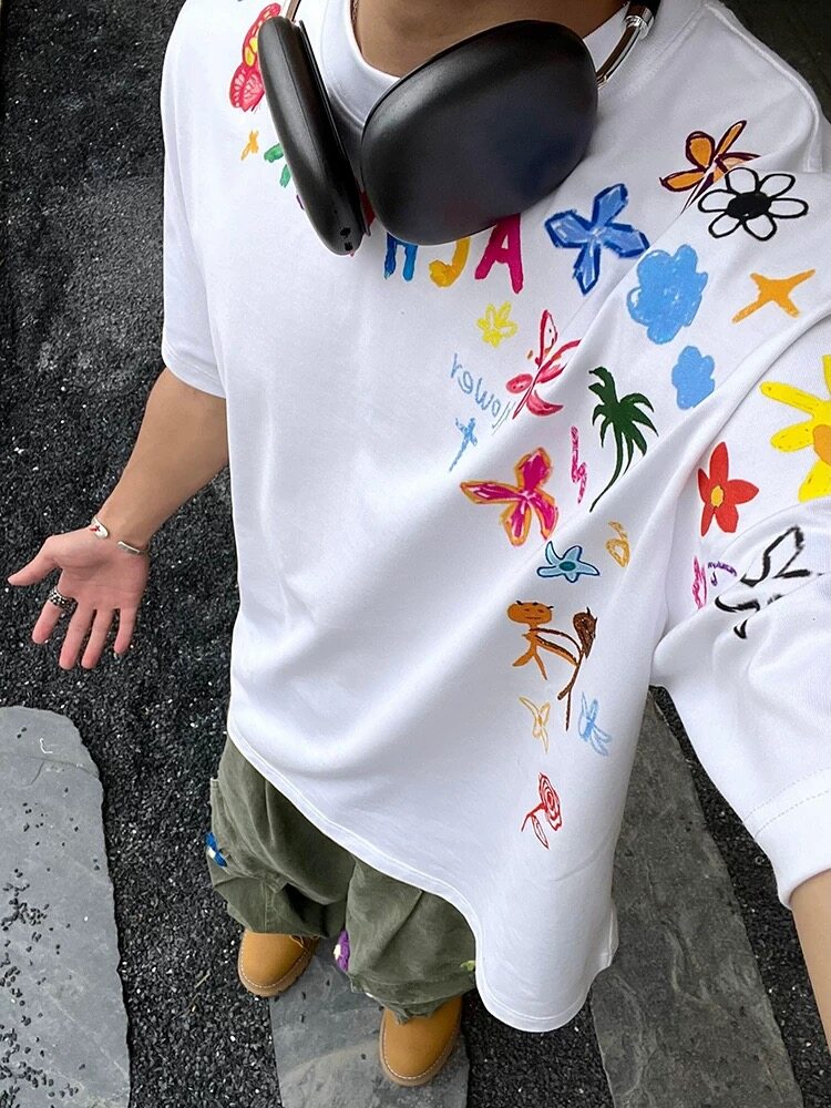 XZ809A/VVPP13/P20/控38重磅印花美式复古圆领T恤,男装T恤,星座809A(原222-1)