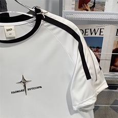 潮流~新款短袖T恤男夏季韩版简约半袖上衣港风宽松休闲潮牌体恤衫，男装T恤，星座1013