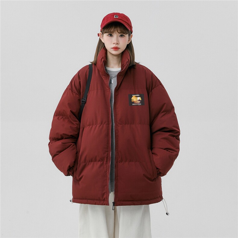 中性风冬季时尚百搭宽松字母印花潮流棉服外套MY2084P85控118,男装棉衣,A247A