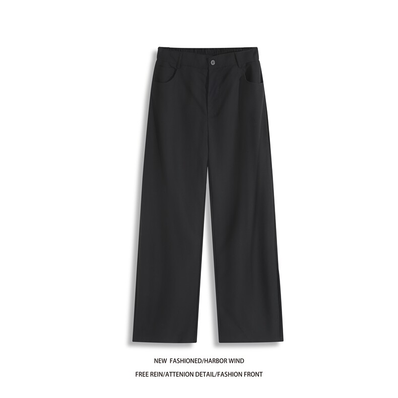 抖音品质春季新款美式高街高街宽松弯刀西裤B315-K25672-p65控88,男装西裤,电商B315