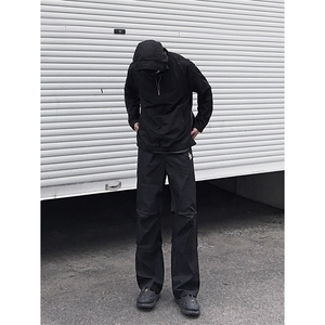 B221 美式ins街头hiphop刺绣宽松褶皱休闲裤子 LK23123-P60 控78图片