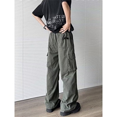 工装休闲裤男女韩版潮流大口袋帅百搭2025夏季ins长裤K6208-P59，男装休闲裤，星座412-3
