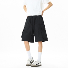 现货大码宽松休闲裤短裤工装裤五分裤A014-DY2373-P45控58，男装牛仔裤，电商A014