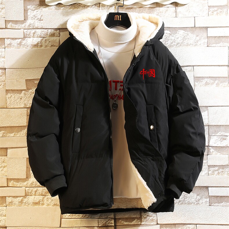 MY16276-P100加厚加绒连帽衣男大码服男面包服男砖墙挂拍,男装棉衣,电商A040A
