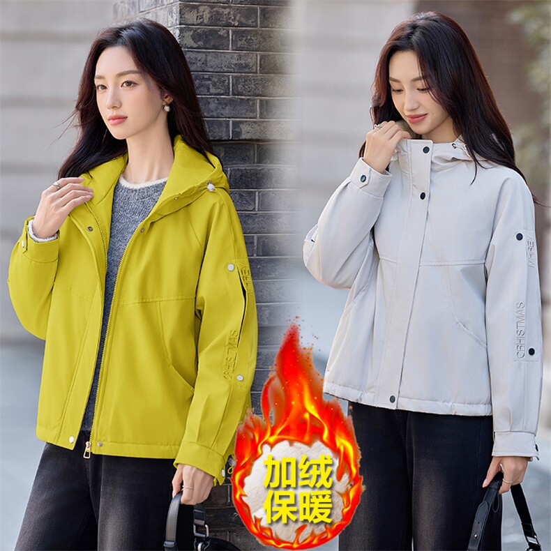 现货秒发2025冬装新款加厚保暖韩版休闲派克服棉衣棉服外套,女装派克服,星宇服饰
