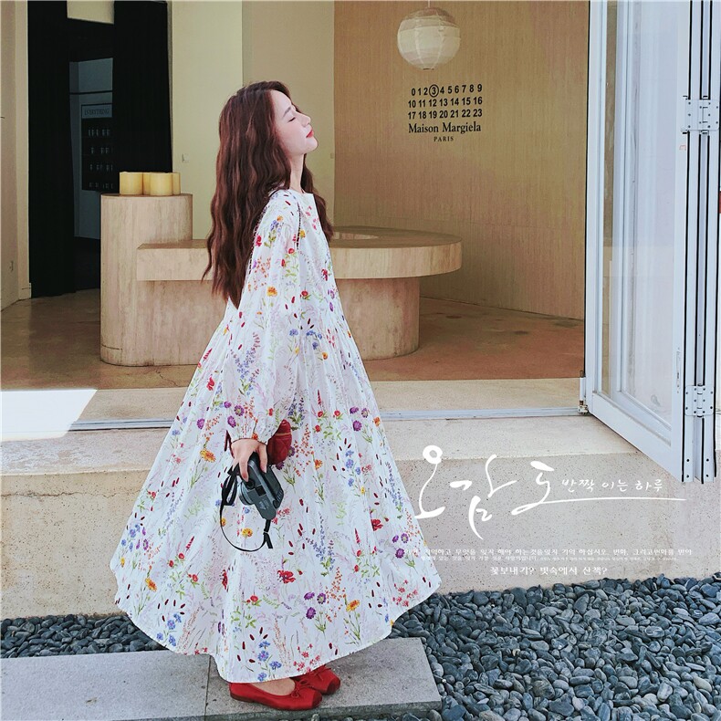 【大货已出】彩色印花泡泡袖连衣裙2C137-8252-P145-K208,女装连衣裙,2C137