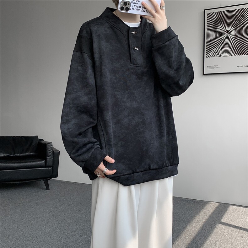 WY10175 特P42 现货春季新款螺纹拼接高质量连帽大码卫衣上衣男图片