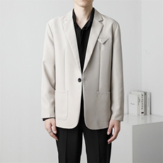 休闲西服外套男生春秋季韩版潮流商务百搭痞帅小西装外套7411P60，男装西服，星座410-2