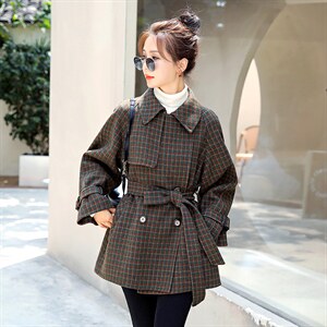 短款2021年秋季96%及以上长袖双排扣自主图聚酯图片