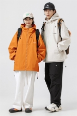 冲锋衣连帽夹克男宽松落肩纯色上衣外套DSA157B-JK727-P58，男装夹克，电商A157B