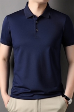 短袖t恤男翻领纯色上衣含夏季中年男士休闲百搭POLO衫薄款，男装T恤，电商B212（原钱塘6029）