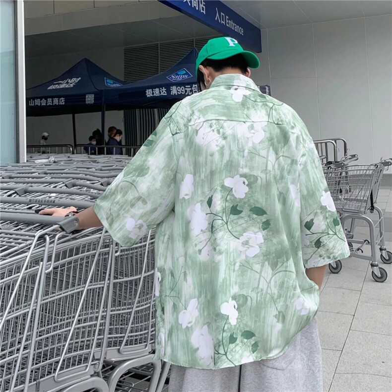 夏季短袖衬衫潮流帅气休闲衬衫C47P32,男装衬衫,星座1116-2