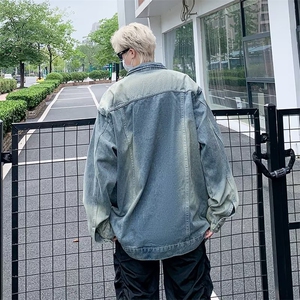 美式牛仔外套夹克春秋新款（有垫肩） N1220 P70图片
