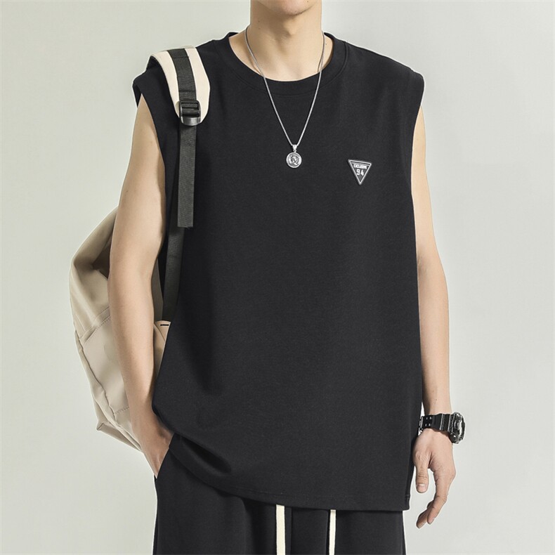 无袖t恤夏季薄款宽松冰丝速干篮球衣服背心休闲TT382-特批34,男装背心/马甲,星座718