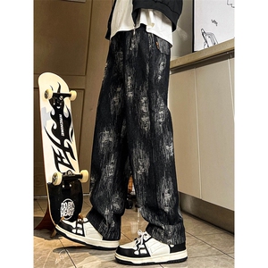 A178  秋冬季新款美式休闲牛仔裤男直筒宽松C60  P50限价68图片