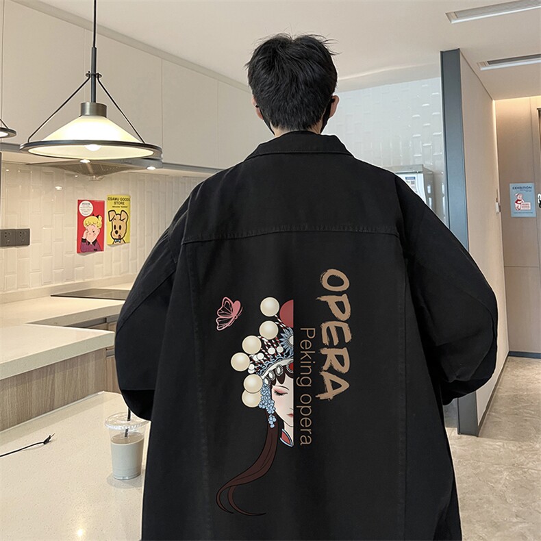 牛仔夹克男大码牛仔外套男茄克 NJ77161-P60加绒款-P75图片