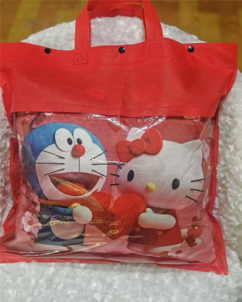 方形枕（带内胆）结婚喜庆靠垫，嘉然毛绒玩具
