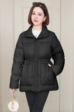 2022年冬装新款时尚潮流简约气质修身羽绒服，女装羽绒服，姿萝菲