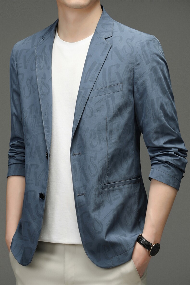M8827钱塘2020-3春夏薄款男士精品单西主推款量大价优P140,男装西服,钱塘207-3