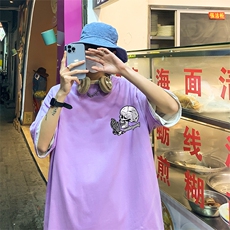 B239-D975-P20港风夏季骷髅头印花半袖短袖t恤男，男装T恤，星座514-2(原B239)