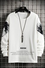 主推货足7XL-M长袖卫衣男2023春季新款慵懒风休闲上衣加肥加大码，男装卫衣，钱塘717(原712)