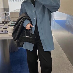 春季新款莫兰迪色系衬衣图片