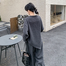 （新品）可做春装现货一体绒加厚阔腿裤套装F596-P185-K288，女装套装/套裙，2C255