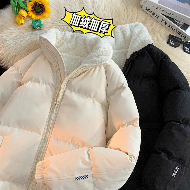 三防料 抖音品质 现货10W件 宽松加绒加厚棉衣外套棉服BM111特P78图片