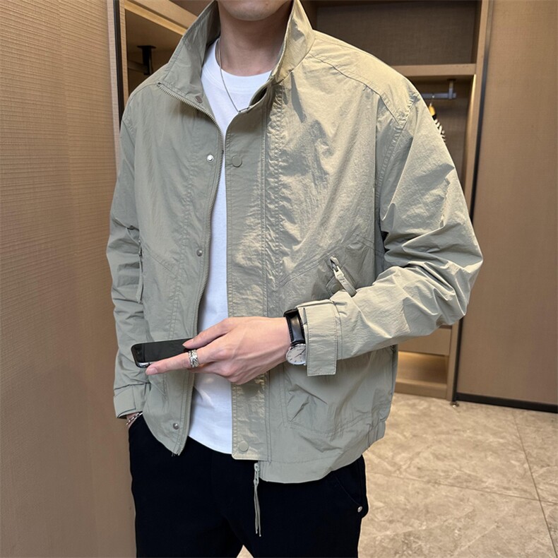 主推数据款夹克男休闲时尚潮流立领上衣外套A329-FL2313-P90,男装夹克,电商A329