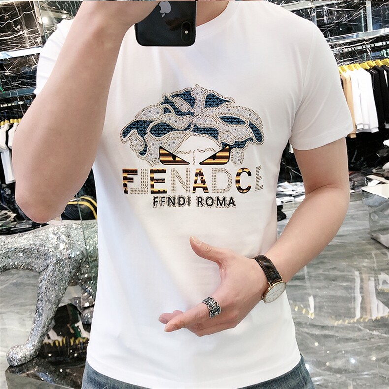 新款时尚高端精品欧货夏季男T恤短袖潮流抖音A227B-A-726-P48,男装T恤,电商A227B（原钱塘4066-1）